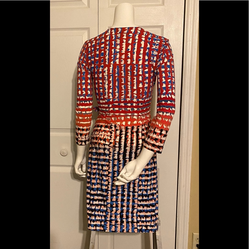 Bcbgmaxazria Multicolor Adele Printed Wrap Dress - image 5
